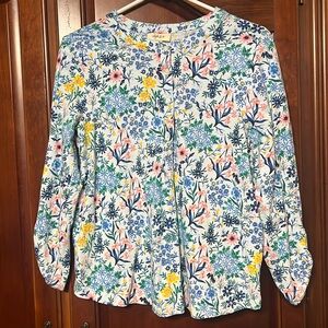 🌺 STYLE & CO floral 3/4 sleeves top Size PL